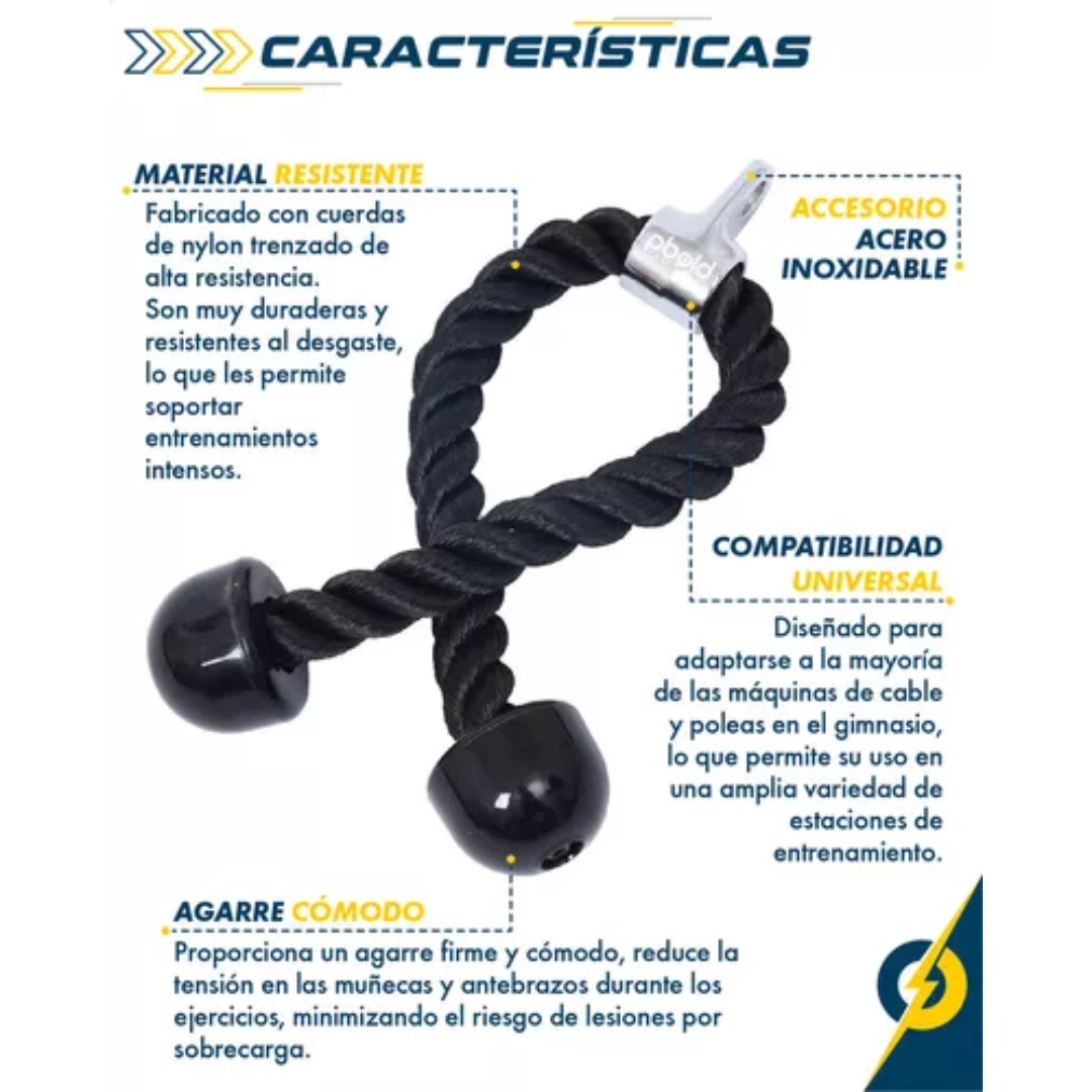 Miniatura 2 de Cuerda Adaptación Biceps Triceps Espalda